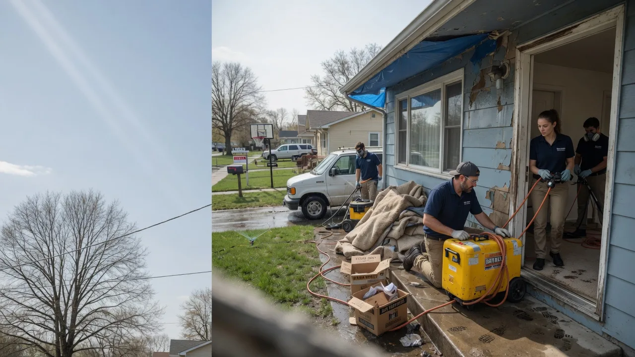 Basement Flood Cleanup in Penfield, IL near me